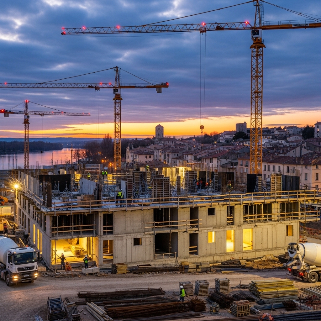 Portes-lès-Valence Construction