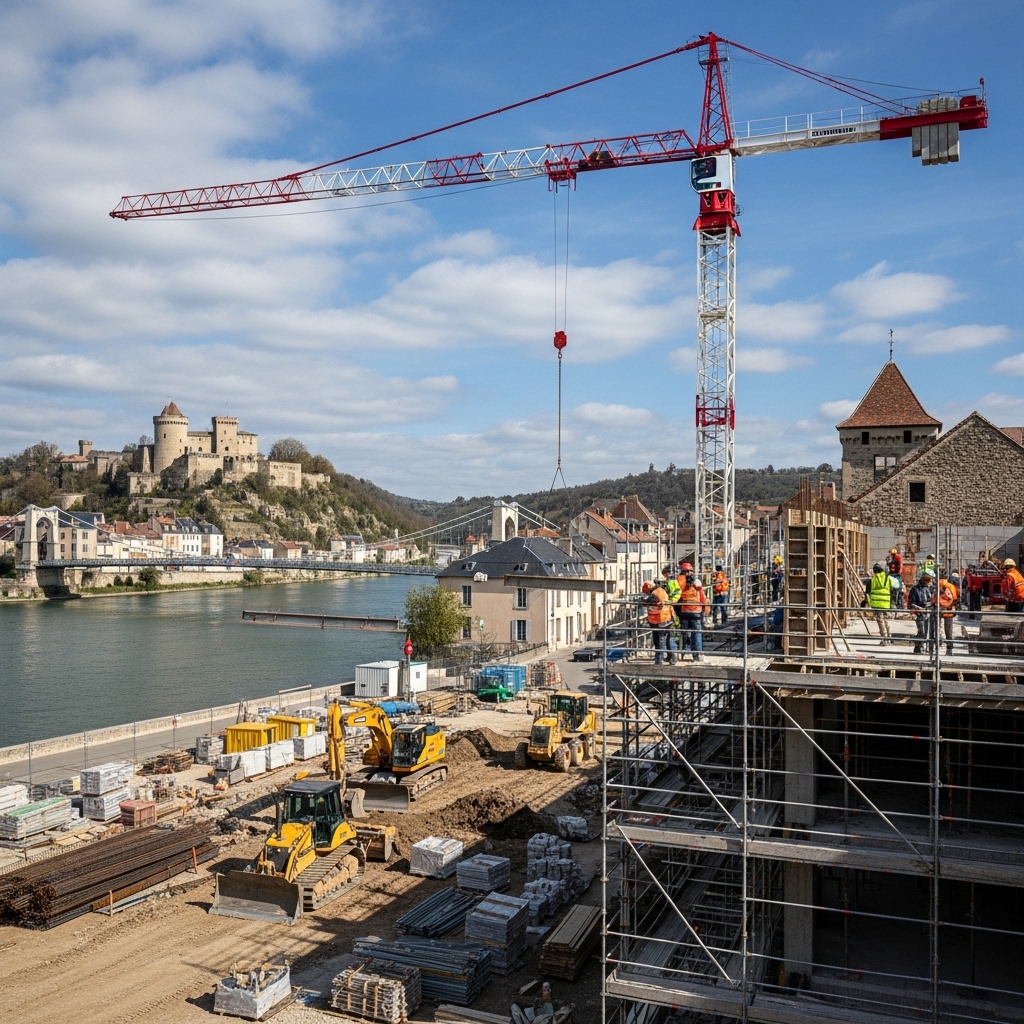 Tournon-sur-Rhône Construction