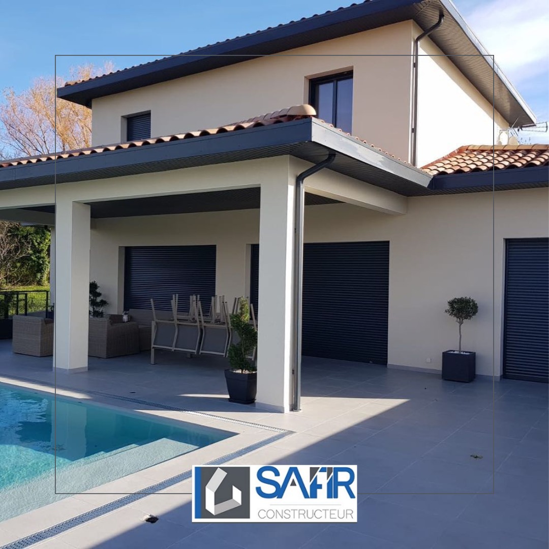 Design intérieur et extérieur d'une villa